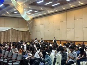 Audience attending a Kanji Masters Academy education seminar