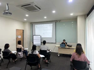 Kanji Masters Academy staff participating in professional development training